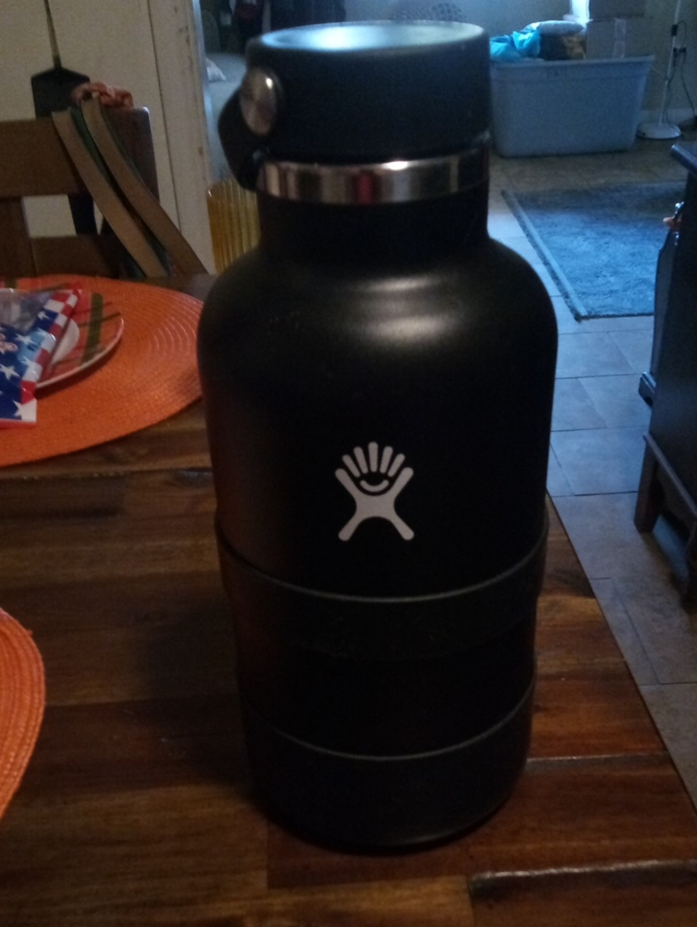 Hydro Flask Matte Black Wide-Mouth Insulated Bottle